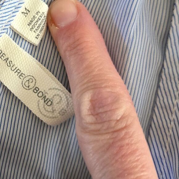 EC TREASURE & BOND SEERSUCKER TANK SZ.M - Picture 4 of 5